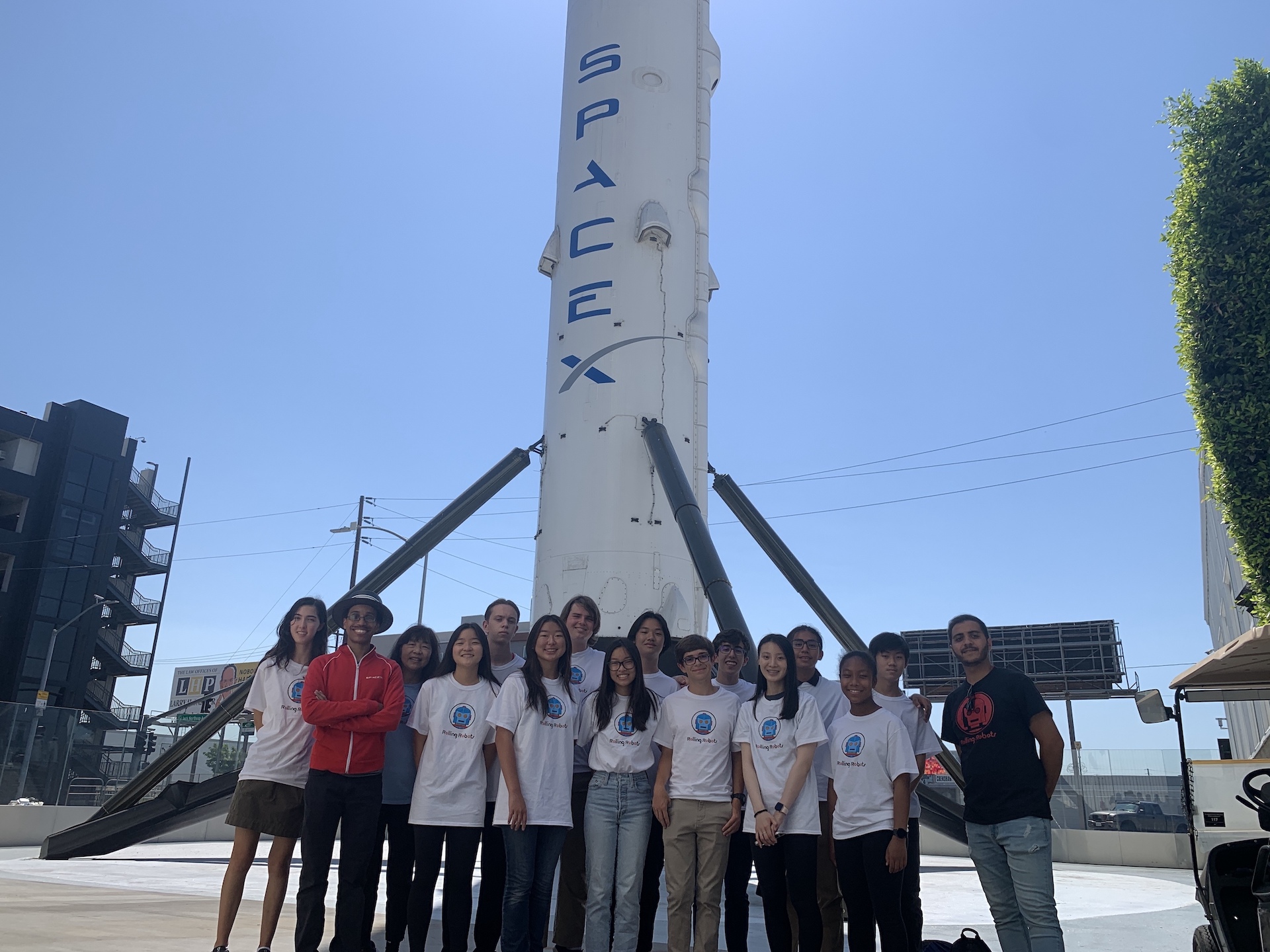 Rolling Robots InvenTeam touring SpaceX in 2022