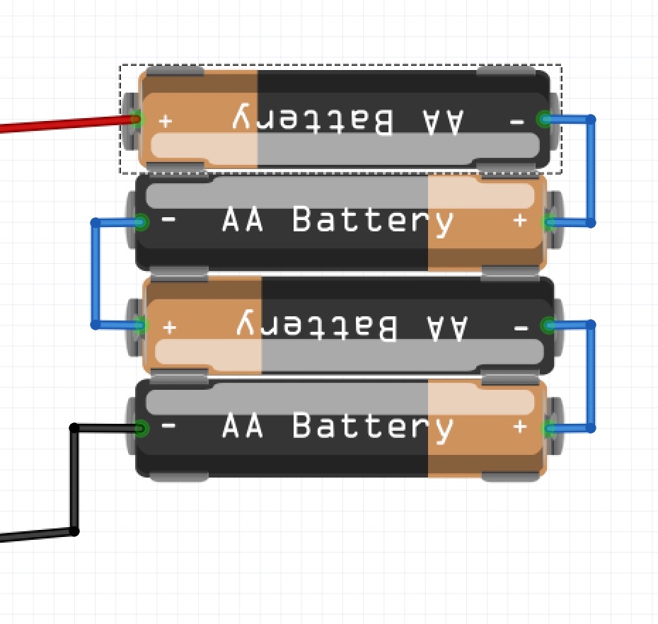 4 AA battery