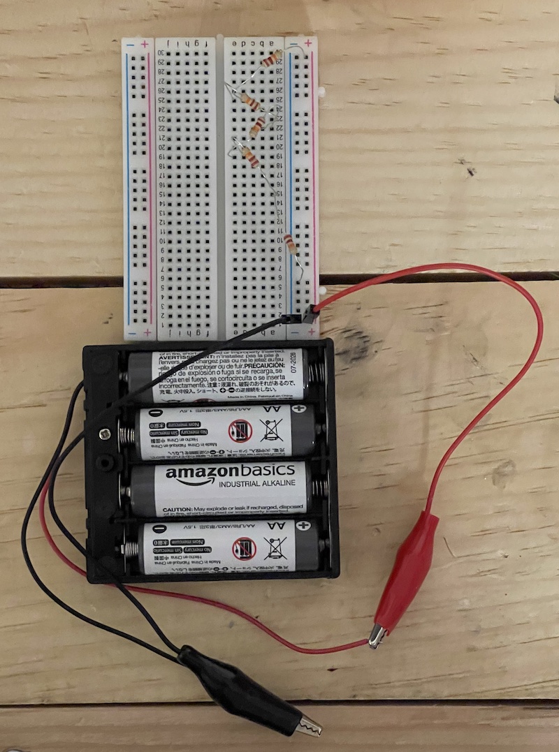 battery voltage divider