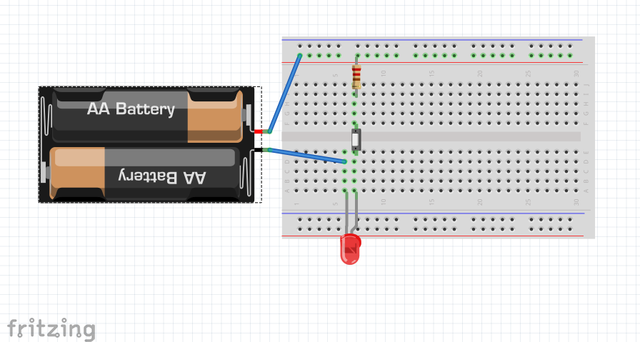 one led circuit