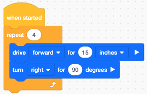 sample loop code vexcode iq